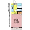 アーバンフラット藤沢 1Kの間取り