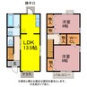 ローズコート西山 2LDKの間取り