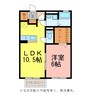 宝珠 1LDKの間取り