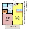 ルミエール山田 1LDKの間取り