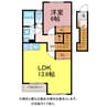 ベルディア 1LDKの間取り