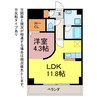 vivre柱 1LDKの間取り