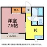 アズール５ 1Kの間取り