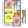 アザレ 2LDKの間取り
