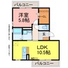 Ｃａｓａ　Ｂｉａｎｃｏ 1LDKの間取り