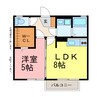 パルアヴェニュー 1LDKの間取り