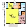 Chez Moi　 1LDKの間取り