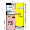 ガーデンコートJUMELLE　Ⅲ 1LDKの間取り