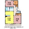 レジデンス芦原 2LDKの間取り
