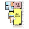 アンベル・ライラック 1LDKの間取り
