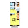 クレール21 1Rの間取り