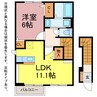 カーサ・セレーノ 1LDKの間取り