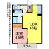 Elle　Sophia　A・B 1LDKの間取り