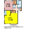 牧野アムール 1LDKの間取り