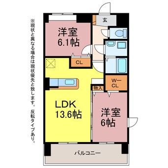 間取図 Ｈ＆Ｉ　ＳＴＡＧＥ