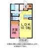 Ｄｓモナリエ 1LDKの間取り