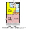 コンフォート桜 2DKの間取り