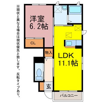 間取図 サニービュー牛川Ⅰ・Ⅱ