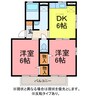 サンハイム一色 2DKの間取り