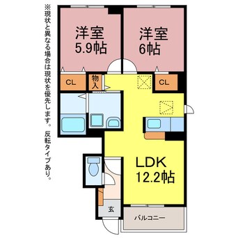 間取図 Ｍ　グレインI・Ⅱ・Ⅲ