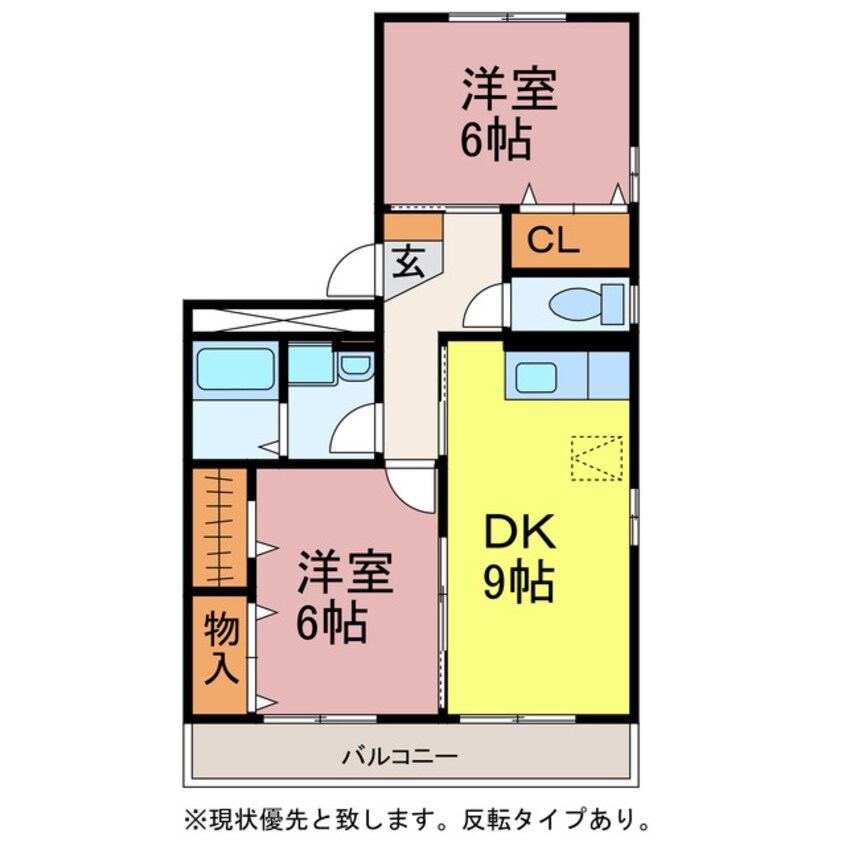 間取図 セジュールオッツSからさわ