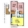 アークラム 2LDKの間取り