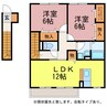 パークハウス 2LDKの間取り