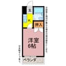 シャンティヴィラージュⅡ 1Kの間取り
