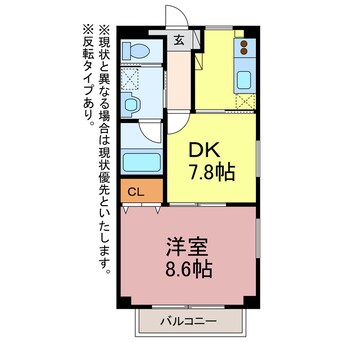 間取図 Deux Pont Ⅱ