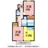 アゼリアＡ棟 2Kの間取り