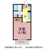 シャルム向山 1Kの間取り