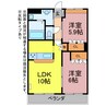 フェリーチェ 2LDKの間取り