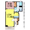スウィング 1LDKの間取り