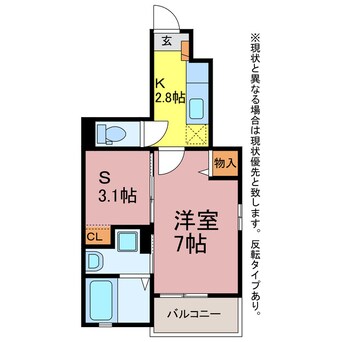 間取図 エテ・フレーシュ