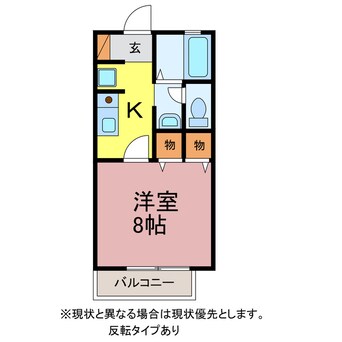 間取図 シャンテ・ラ・ヴィ北島