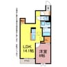 チェリーパーク 1LDKの間取り