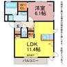 Shine　Moat 1LDKの間取り