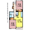ＩＳＹ５２ 2LDKの間取り
