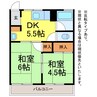 坂上アンビロン 2DKの間取り