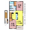 ロイヤル　ウエスト　A・B・C 2LDKの間取り
