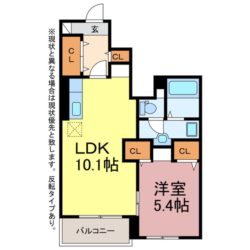 間取図 ベル・ソレイユK