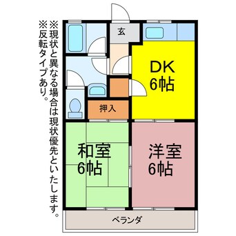 間取図 ハイツ元三本木