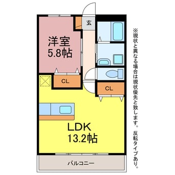 間取図 ブロードタウン神野ⅡＢ・Ｅ棟