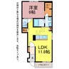 グランデ　フィオーレ 1LDKの間取り