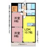 NK1マンション 2LDKの間取り