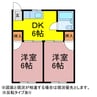 アーバンハイツ 2DKの間取り