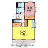 堂坂マンション 1LDKの間取り