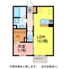 D-roomやまは 1LDKの間取り