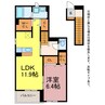コリーヌ新栄 1LDKの間取り