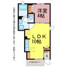 レセーナ 1LDKの間取り